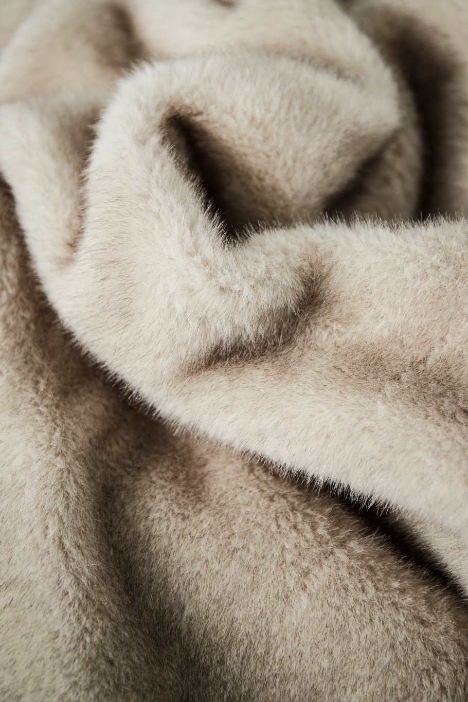 Fluffy basic coat - Beige Picture5